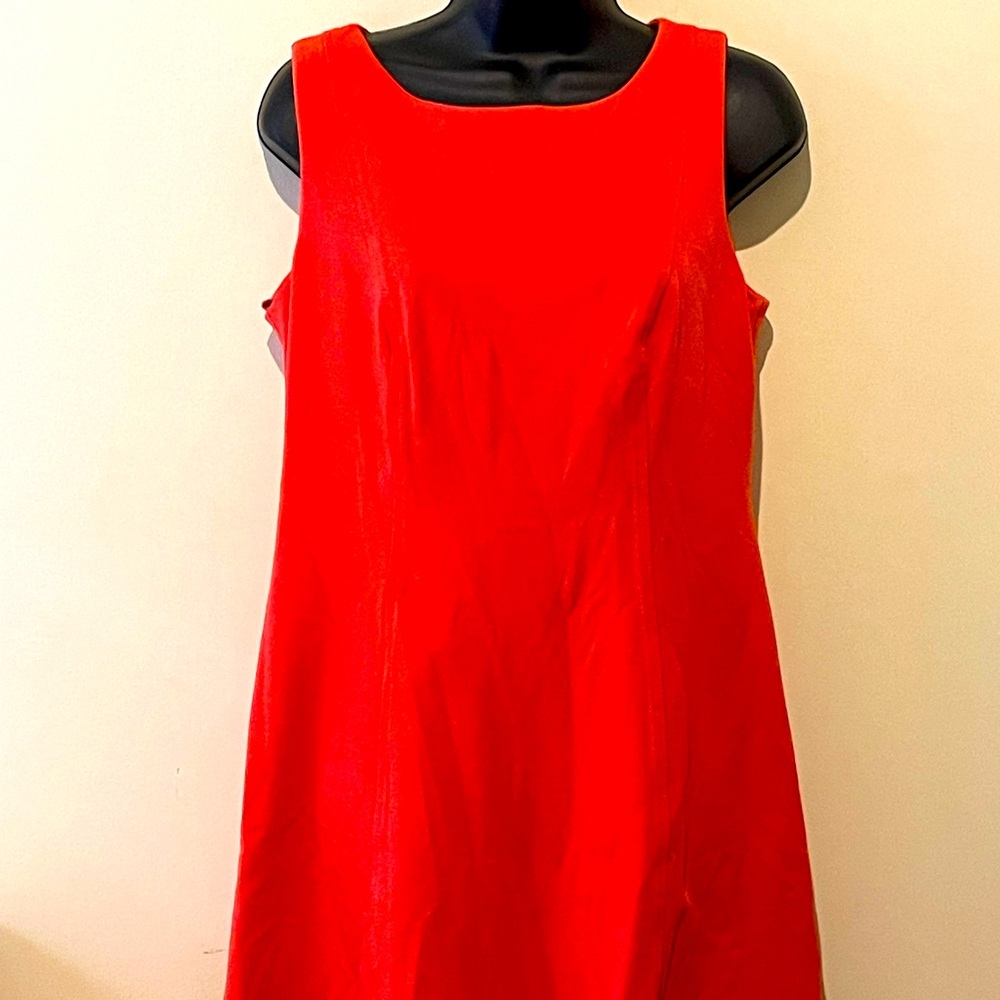 Talbots size 4 dress Red orange color